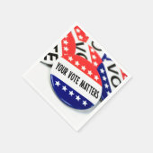 Serviette En Papier Votre vote compte le jeu d'élections (Coin)