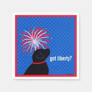 Serviette En Papier Vous avez la liberté ? Serviettes de jour de l'Ind