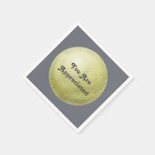 Serviette En Papier Vous Êtes Apprécié Gold Circle Merci Moderne (Coin)