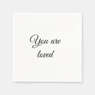 Serviette En Papier Vous êtes citation de motivation solaire aimé plei