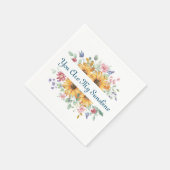 Serviette En Papier Vous êtes ma citation Sunshine et Sunflower (Coin)