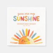 Serviette En Papier Vous Êtes Mon Baby shower Sunshine (Devant)