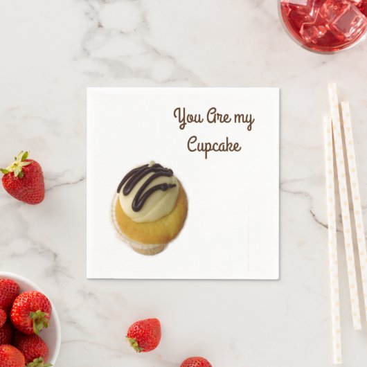 Serviette En Papier Vous Êtes Mon Cupcake (En situation)