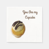 Serviette En Papier Vous Êtes Mon Cupcake (Devant)