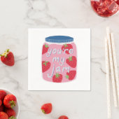Serviette En Papier Vous êtes mon Mariage Fiançailles Jam Valentine (En situation)