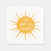 Serviette En Papier Vous êtes mon soleil (Devant)