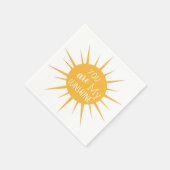 Serviette En Papier Vous êtes mon soleil (Coin)