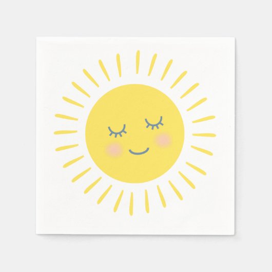 Serviette En Papier Vous êtes mon soleil (Devant)