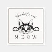 Serviette En Papier Vous m'aviez chez Meow Carré Paper (Devant)