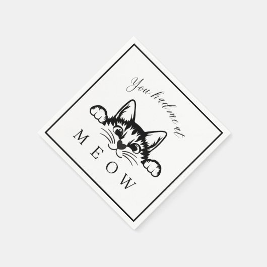Serviette En Papier Vous m'aviez chez Meow Carré Paper (Coin)