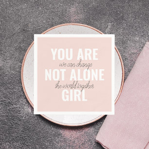 Serviette En Papier Vous N'Êtes Pas Une Seule Fille Citation De Motiva