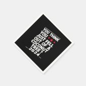 Serviette En Papier Vous Pensez Être Tombé D'Un Cocotier (Coin)