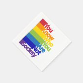 Serviette En Papier Vous Savez Qui Vous N'Êtes Pas Société (Coin)