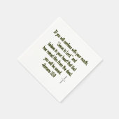 Serviette En Papier Vous Serez Épargné (Coin)