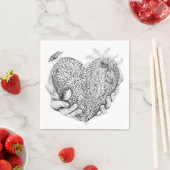 Serviette En Papier Vous tenez ma serviette du Coeur (En situation)