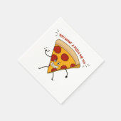 Serviette En Papier Vous voulez une pizza moi ? ! ? ! (Coin)