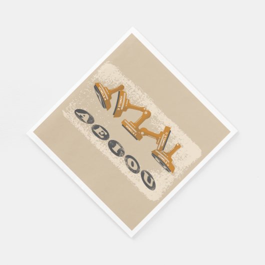 Serviette En Papier Vowels AEIOU (Coin)