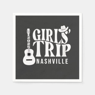 Serviette En Papier Voyage à Nashville pour filles 2025 Vacances d'été
