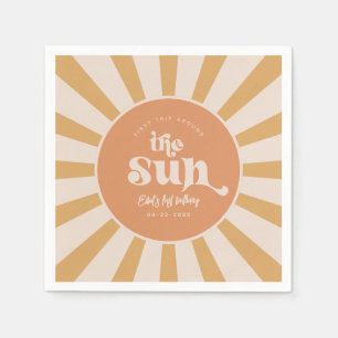 Serviette En Papier Voyage autour des serviettes Sun Party