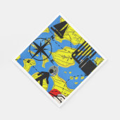 Serviette En Papier Voyage dans le monde (Coin)