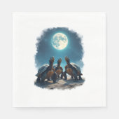 Serviette En Papier Voyage de trois tortues à Moon Wildlife Mountain (Devant)