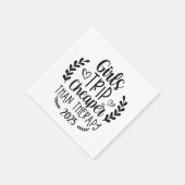 Serviette En Papier Voyage des filles moins cher que la thérapie 2025 (Coin)