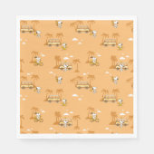 Serviette En Papier Voyage sur route | Peanuts Snoopy Beach Motif (Devant)
