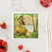 Serviette En Papier Voyage vintage en Hawaï (En situation)