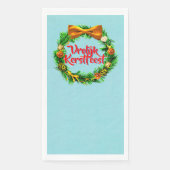Serviette En Papier Vrolijk Kerstfeest Néerlandais Joyeux Noël (Devant)