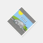 Serviette En Papier Vroom Vroom Racing Voiture Road Boy Fête d'anniver (Coin)