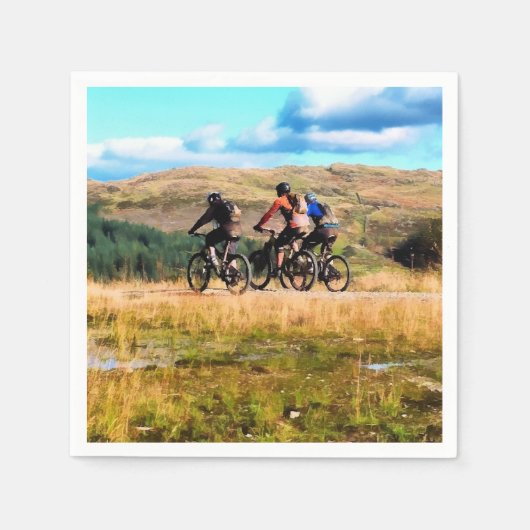 SERVIETTE EN PAPIER VTT (Devant)