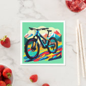 Serviette En Papier VTT Art VTT Downhill (En situation)