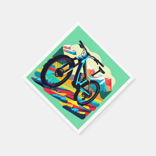 Serviette En Papier VTT Art VTT Downhill (Coin)
