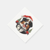 Serviette En Papier VTT bernois de Noël (Coin)