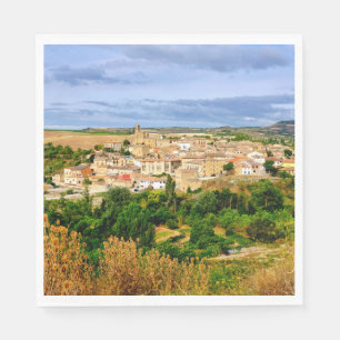 Serviette En Papier Vue de Torres del Rio