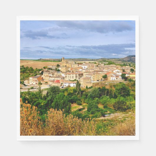 Serviette En Papier Vue de Torres del Rio (Devant)