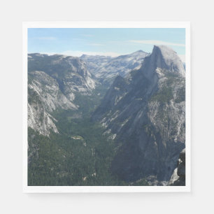Serviette En Papier Vue depuis Glacier Point dans le parc national de
