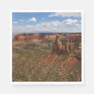 Serviette En Papier Vue depuis le sentier Canyon Rim à Colorado Monume