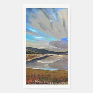 SERVIETTE EN PAPIER VUE DU LAC