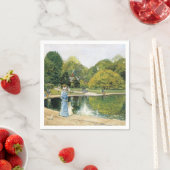 Serviette En Papier Vue historique de Central Park (New York) (En situation)