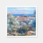 Serviette En Papier Vue mer par Auguste Renoir (Devant)