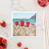 Serviette En Papier Vue sur la mer (En situation)