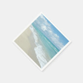 Serviette En Papier Vue sur la plage de détente extrême (Coin)