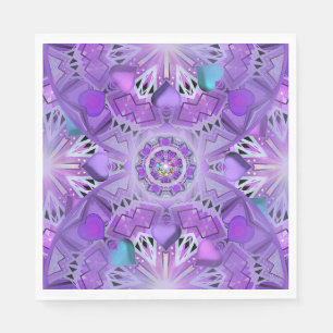 Serviette En Papier W2 pourpre