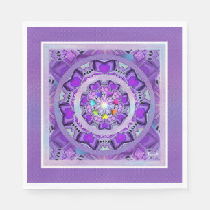 Serviette En Papier W2 pourpre