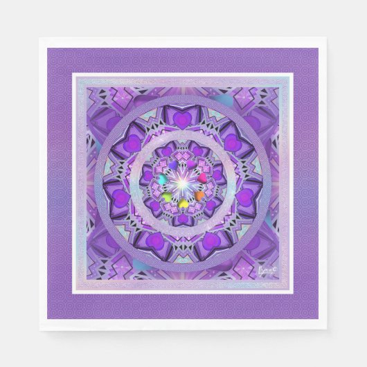 Serviette En Papier W2 pourpre (Devant)