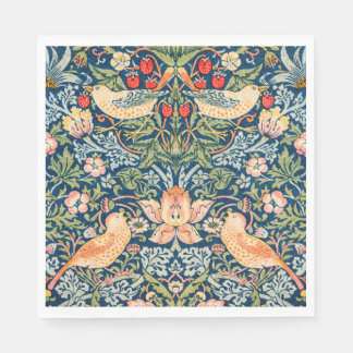 Serviette En Papier W Morris fraise Thipe Papier Napkin
