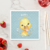 Serviette En Papier Waddle McQuackers Baby shower de canard mignon (En situation)