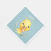 Serviette En Papier Waddle McQuackers Baby shower de canard mignon (Coin)
