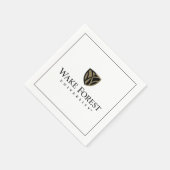Serviette En Papier Wake Forest University Wordmark (Coin)